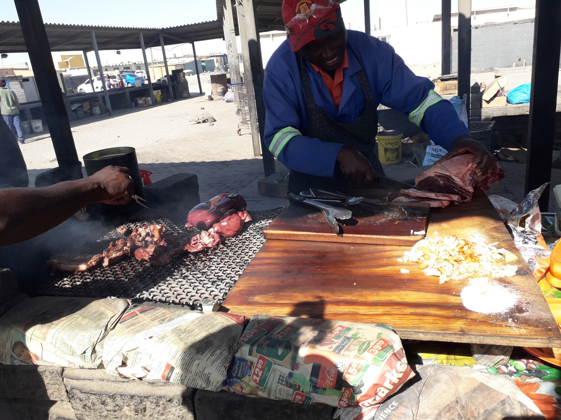 Kapana in de sloppenwijk van Swakopmund